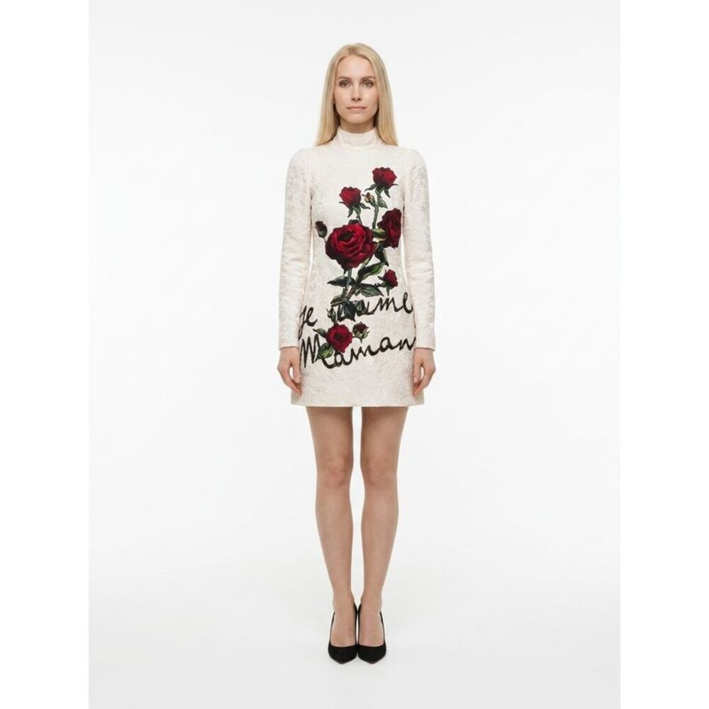 Dolce & Gabbana White Cotton Cocktail Women's Dress